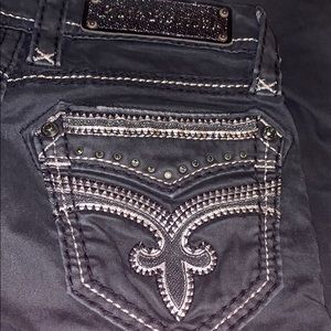 Black 😈 Rock Revival jeans